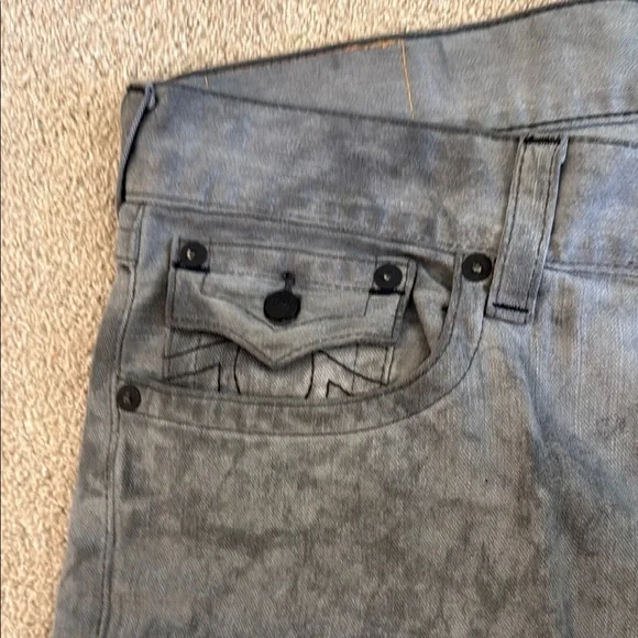 True Religion Straight Flap Grey Jeans - Picture 5 of 5